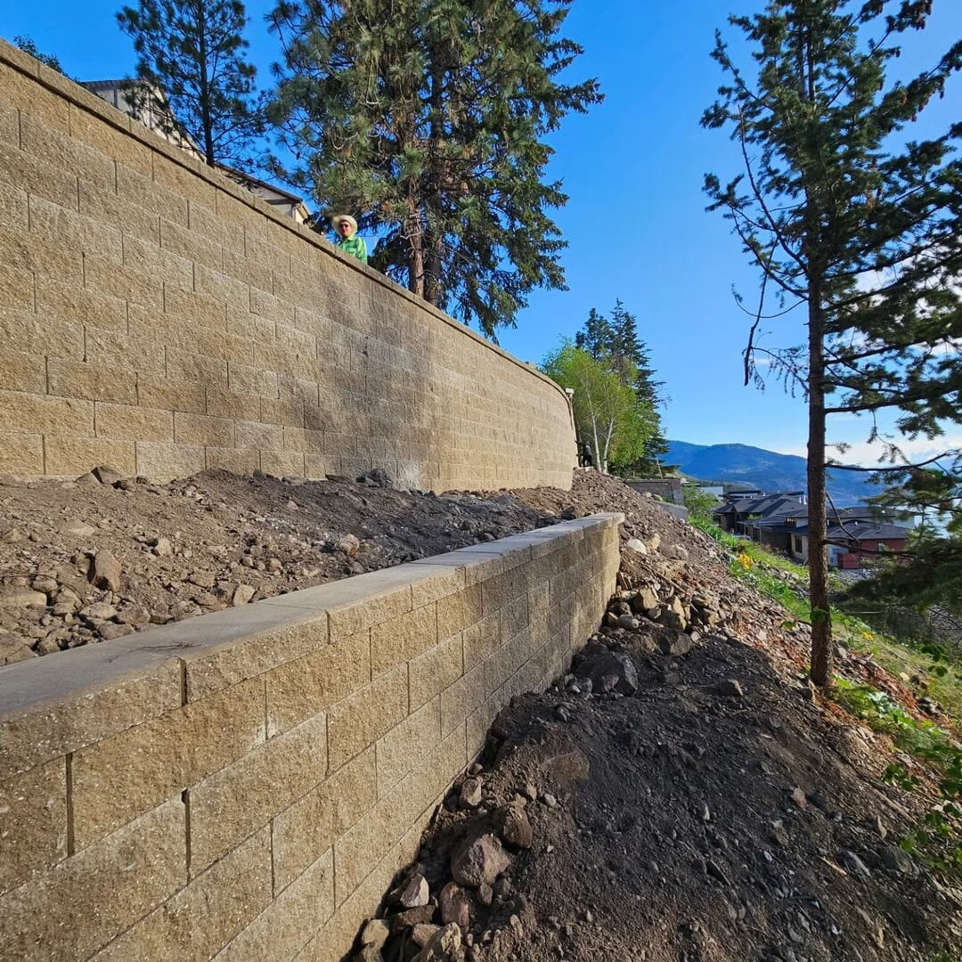 engineered retaining wall