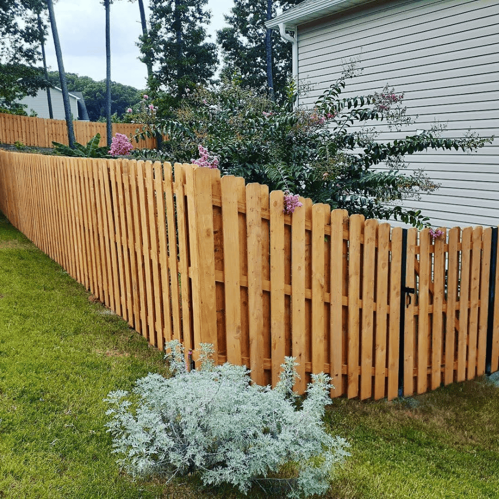 wooden fence and gate