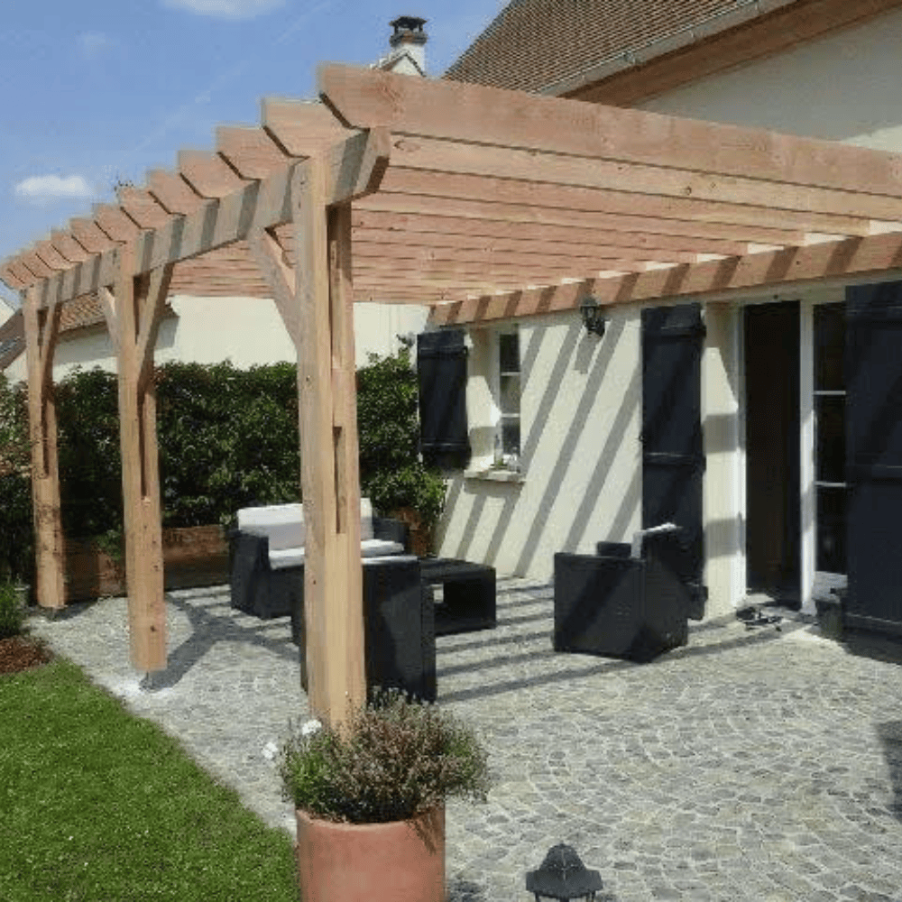 Wooden pergola